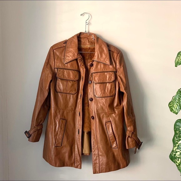 American Vintage Jackets & Blazers - Vintage Leather Jacket